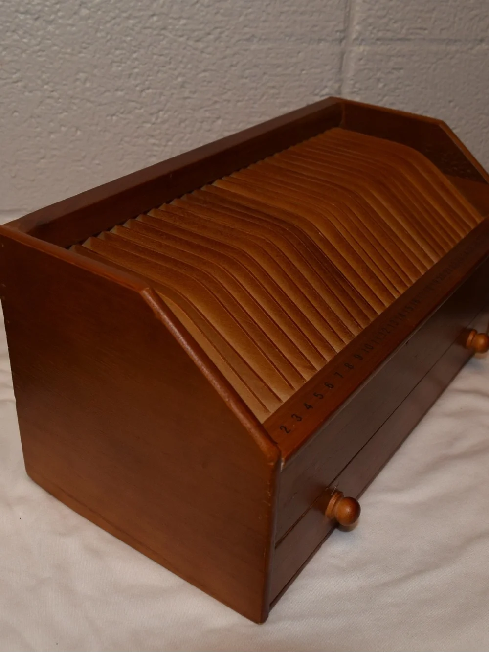 Wooden mail Organizer in Brown - Classic Home Storage